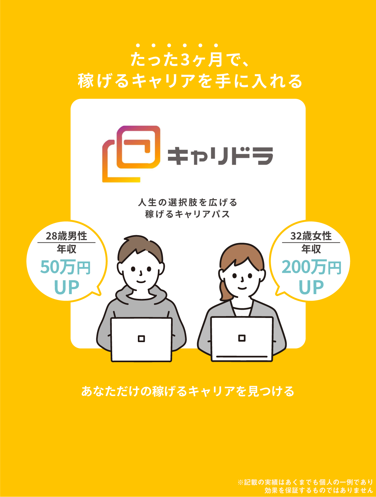 たった3ヶ月で、稼げるキャリアを手に入れる、ゼロから始めるキャリアトレーニング 収入UP成功率99.4% 平均年収78万円UP